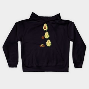 Mamacado Pregnant Mom Cute Avocado Baby Kids Hoodie